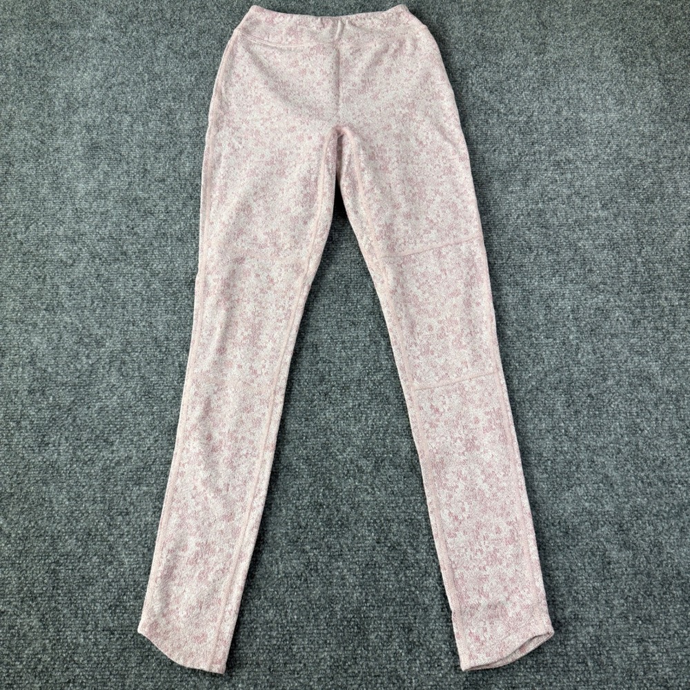 Gymshark Leggings Pink White Marl High Waisted Compression XS Athleisure